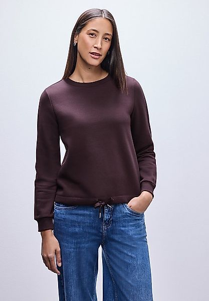 STREET ONE Sweatshirt mit Tunnelzug am Saum günstig online kaufen