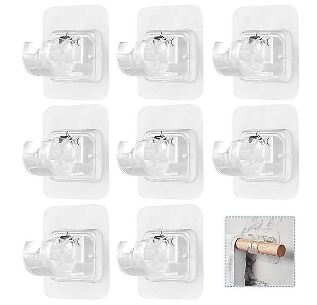 HAUSS SPOLE Gardinenhaken Gardienhaken Selbsthaftend Haltehaken Gardinen, D günstig online kaufen