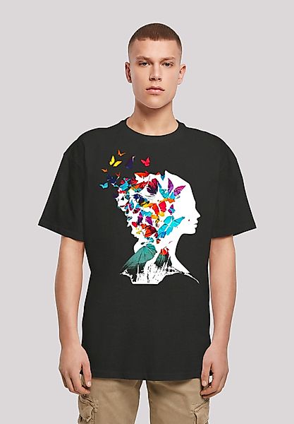 F4NT4STIC "Schmetterling Silhouette OVERSIZE TEE" Print günstig online kaufen