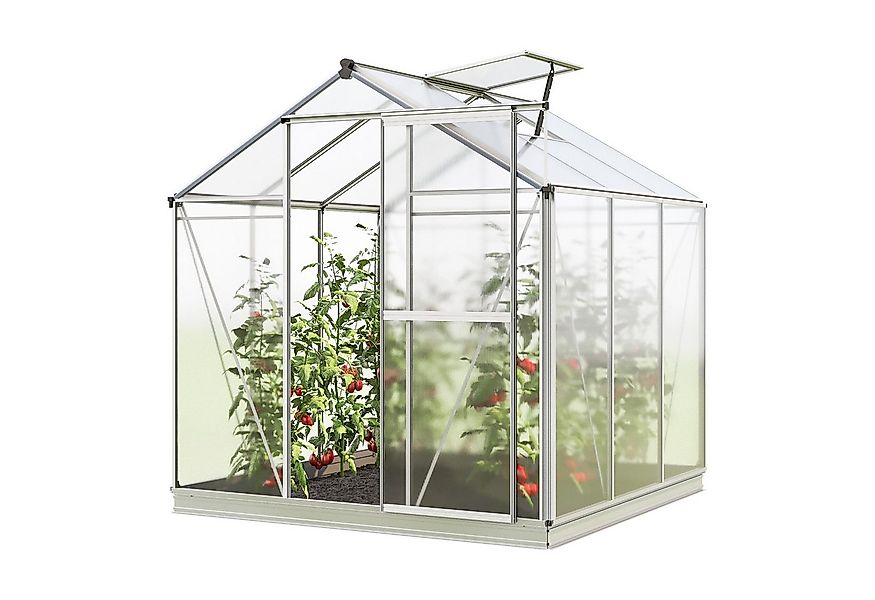 GFP Gewächshaus Jasmin 3, inkl. Alu-Fundamentrahmen & automatischem Fenster günstig online kaufen