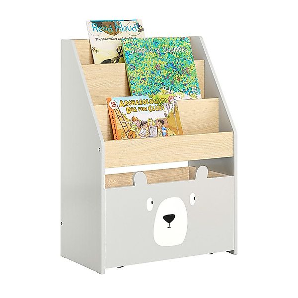 SoBuy Bücherregal KMB104, mit 3 Ablagefächern günstig online kaufen