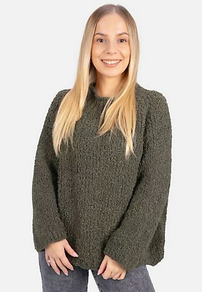 Seasons of April V-Ausschnitt-Pullover Dina Kurzer Teddy Damen Pullover in günstig online kaufen