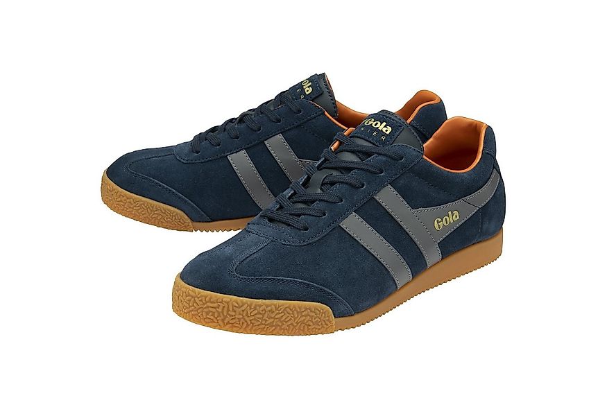 Gola Harrier Suede-Leder navyblau/ash/orange Herren Sneaker günstig online kaufen
