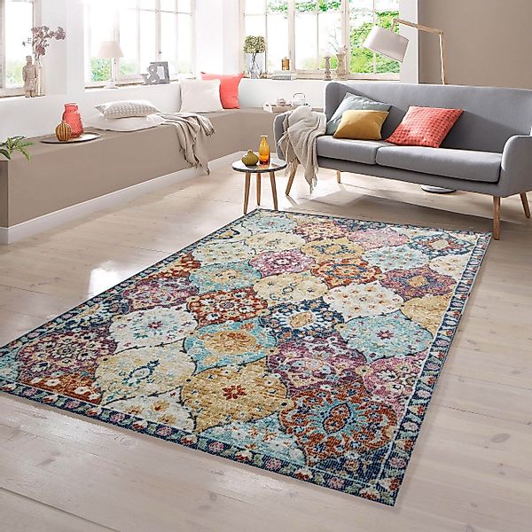 TeppichHome24 Outdoorteppich Orientteppich bunt, Rechteckig günstig online kaufen