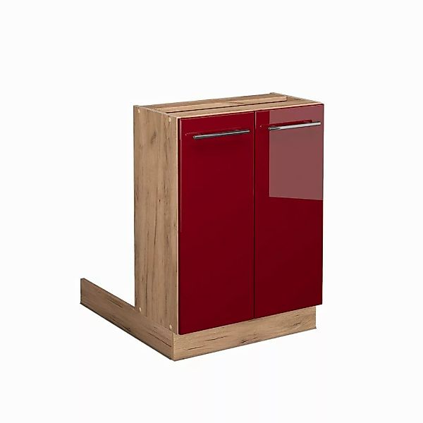 Vicco Unterschrank Fame-Line, Bordeaux Hochglanz/Eiche, 60 günstig online kaufen