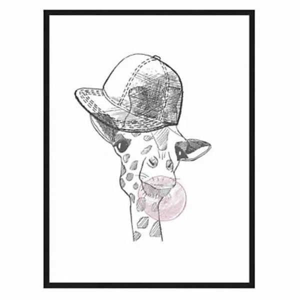 Milan Moon Wandbild Giraffe schwarz Gr. 50 x 60 günstig online kaufen