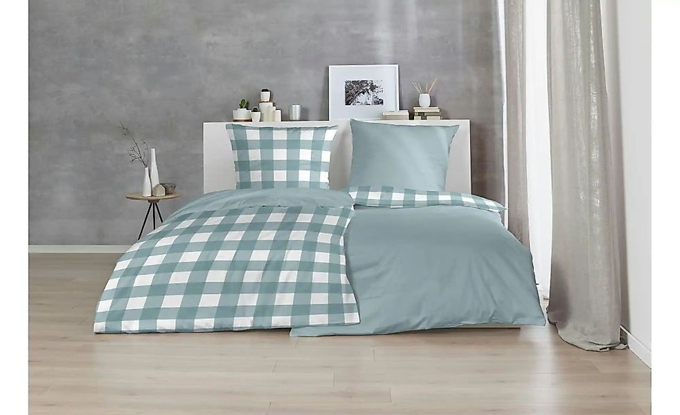 Primera Bettwäsche "Basic Perkal" 3 Stk. tlg. im modernen Karodesign günstig online kaufen