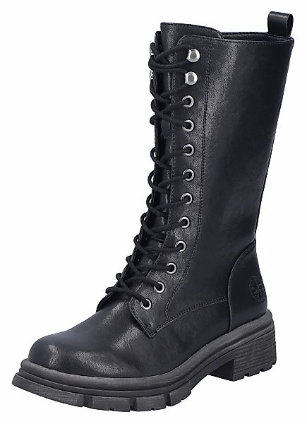 Rieker Schnürstiefel Schnürboots mit Reißverschluss und robuster Profilsohl günstig online kaufen