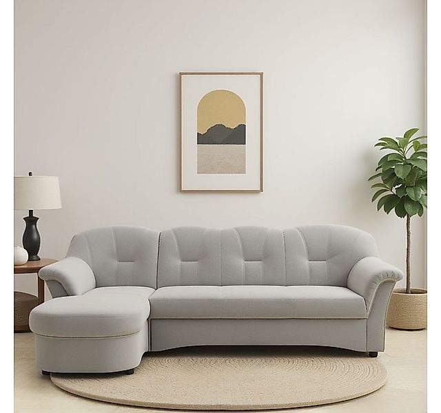 DOMO collection Ecksofa "Flores Schlafsofa, B/T/H: 233/142/86 cm, L-Form", günstig online kaufen