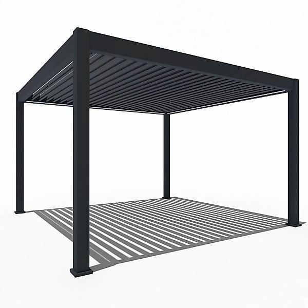 Weide Elektrische Deluxe Plus Aluminium  Pergola 4 x 4 M mit LED günstig online kaufen