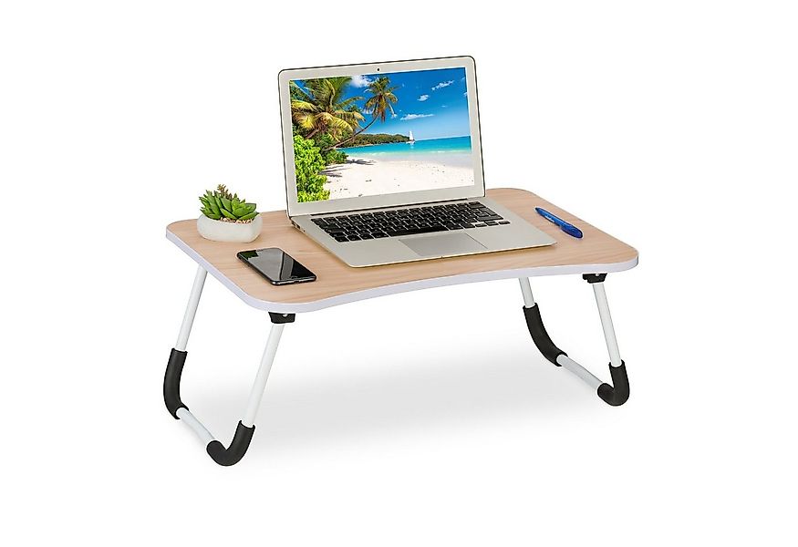 relaxdays Laptoptisch in Holzoptik günstig online kaufen