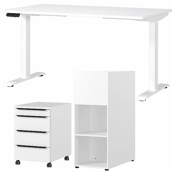 GERMANIA Büromöbel-Set "Mailand" 3 Stk. tlg. inkl. Schreibtisch, Rollcontai günstig online kaufen