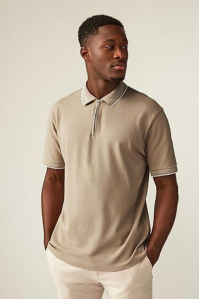 Next Poloshirt Strukturiertes Polo-Shirt (1-tlg) günstig online kaufen