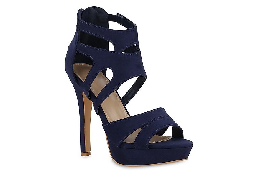 VAN HILL 841366 High-Heel-Sandalette Damen High Heels Sandalette Stiletto C günstig online kaufen