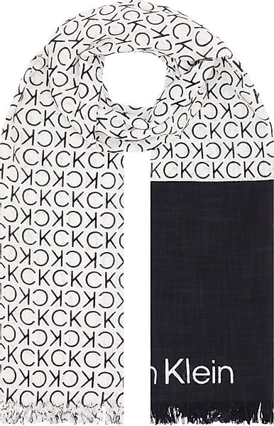 Calvin Klein Schal MONOGRAM COTTON GAUZE günstig online kaufen