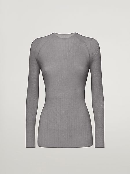 Wolford - Air Wool Top Long Sleeves, Frau, greymele, Größe: XS günstig online kaufen