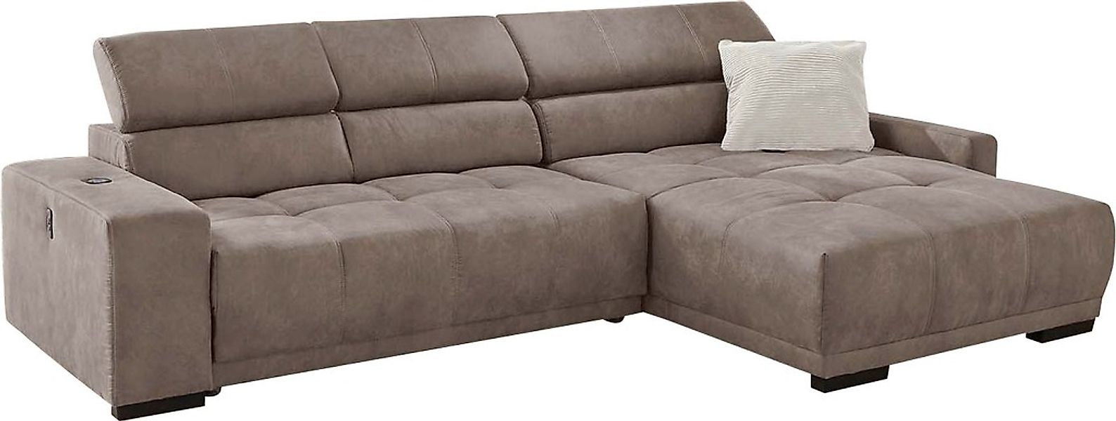 Jockenhöfer Gruppe Ecksofa »Le Mans L-Form mit elektromotorischer Sitztiefe günstig online kaufen