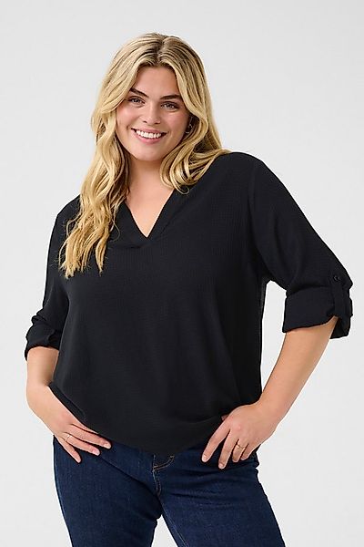 KAFFE Curve Langarmbluse Langarm-Bluse KCmolly Große Größen günstig online kaufen