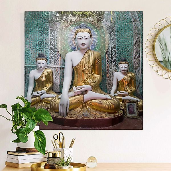 Leinwandbild Buddha Statuen günstig online kaufen