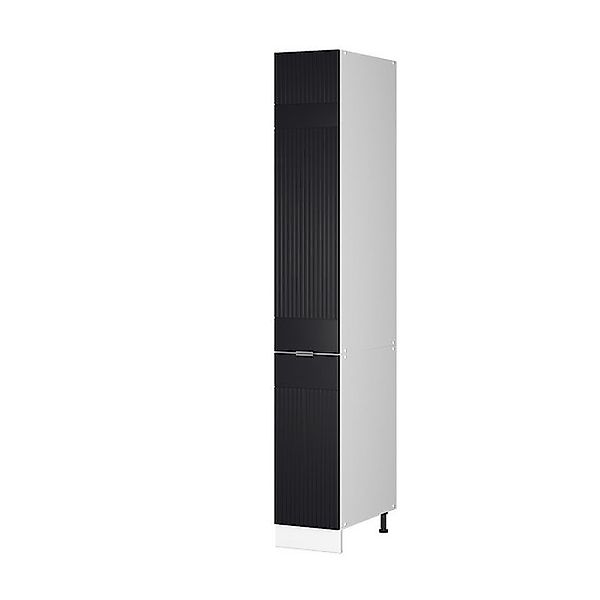 Vicco Hochschrank Fame-Line, Schwarz gestreift/Weiß, 30 günstig online kaufen