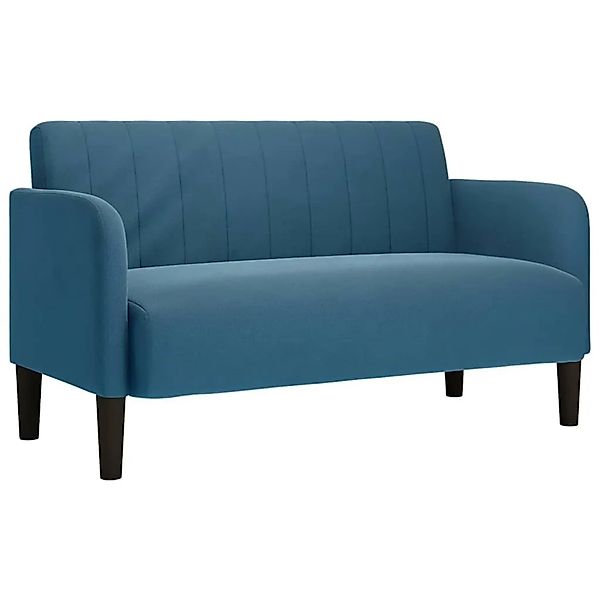 vidaXL Zweisitzer-Sofa Blau 109 cm Samt 4100586 günstig online kaufen
