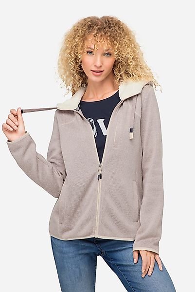 Laurasøn Sweatjacke Hoodiejacke Fleece Teddy-Kapuze Zipper günstig online kaufen