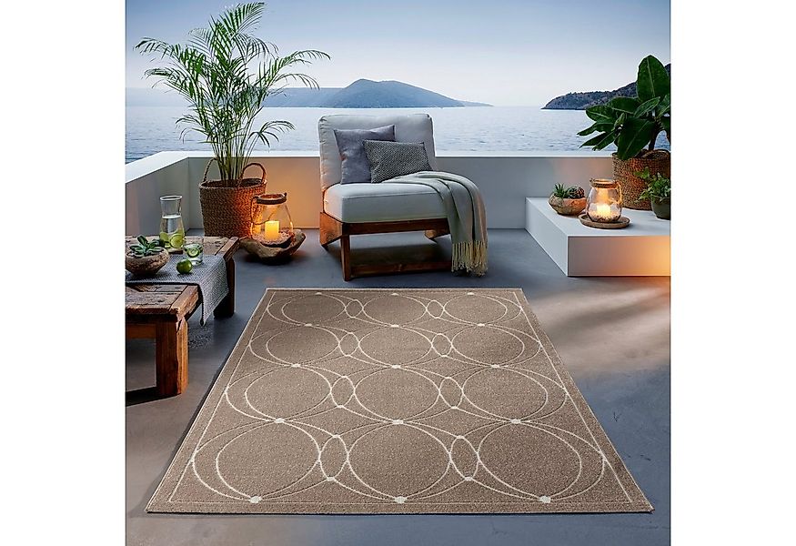 TaCa Home Teppich Outdoor & Indoor Teppich wetterfest waschbar Florentiner günstig online kaufen