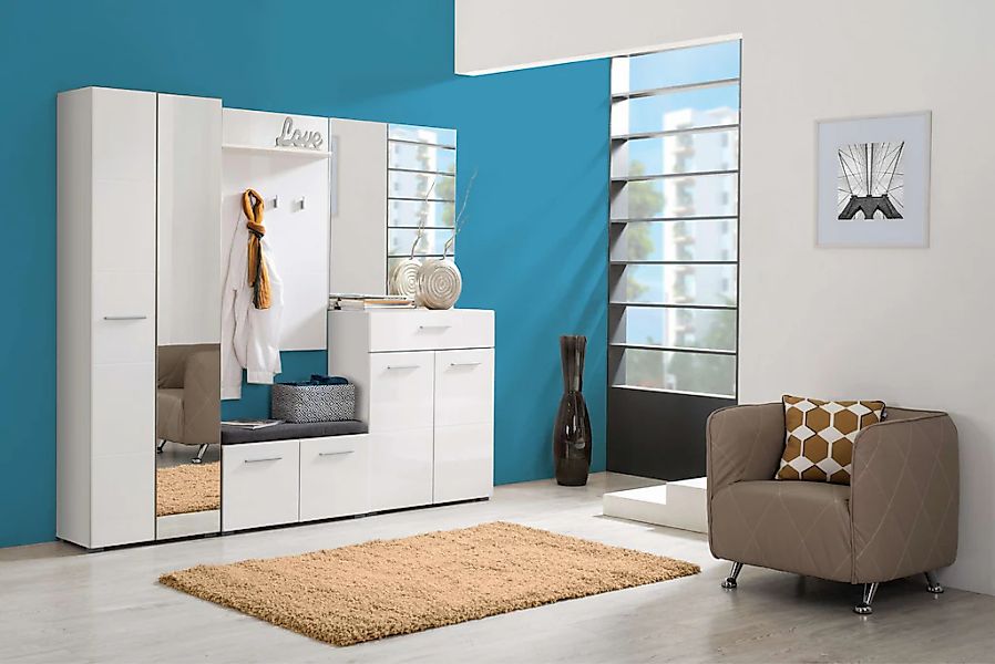 Home affaire Garderoben-Set "Beny Flurmöbel, Dielenmöbel, Flurschrank, Flur günstig online kaufen