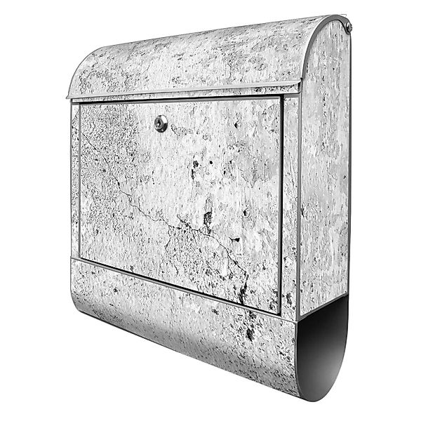 Banjado Design Briefkasten Silber Pulverbeschichtet 39x47x14cm 2 Schlüssel günstig online kaufen
