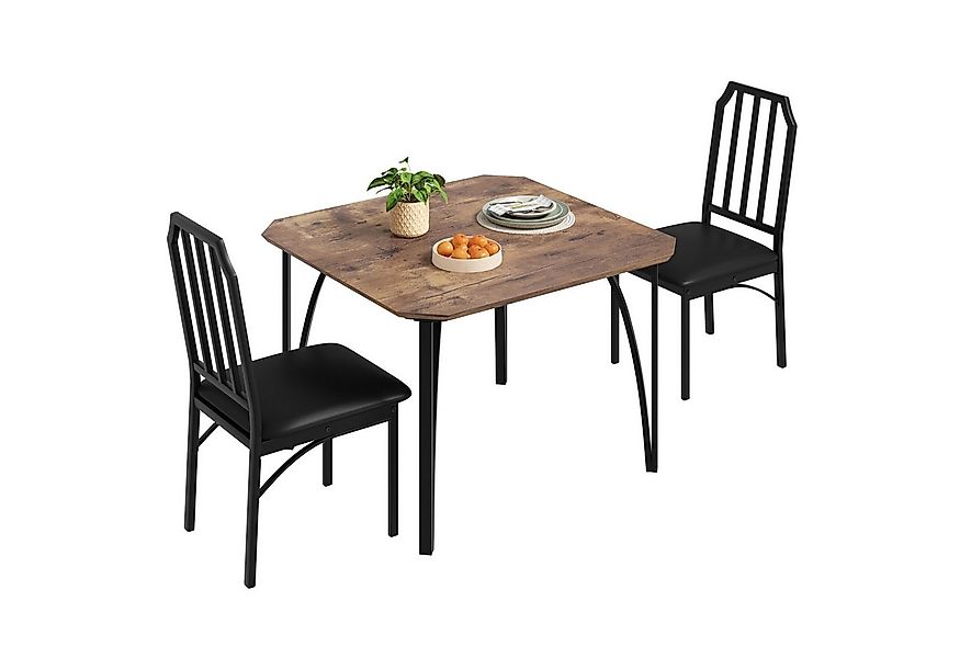 GarveeMore Essgruppe Ktichen Tisch mit 2 Stühlen für Küche & Esszimmer, Kom günstig online kaufen