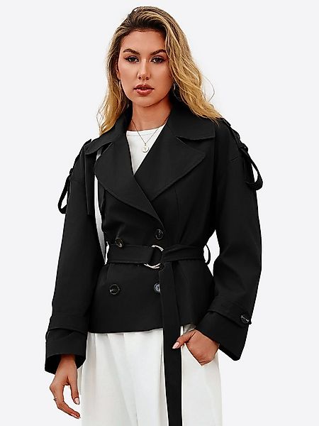 Imily Bela Kurzjacke Damen Lässiger Trenchcoat (Packung, 1-St., 1per-Pack) günstig online kaufen