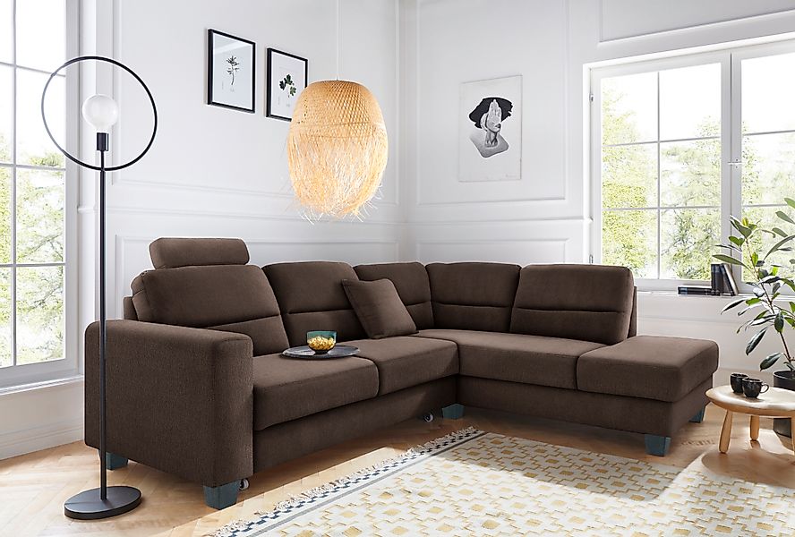 TRENDMANUFAKTUR Ecksofa »Chamber, zeitlos & elegant, bequem, L-Form«, inklu günstig online kaufen