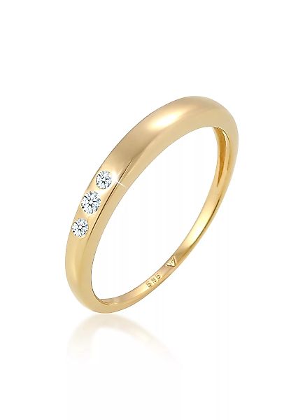 Elli DIAMONDS Verlobungsring "Verlobung Trio Diamant (0.06 ct.) 585 Gelbgol günstig online kaufen