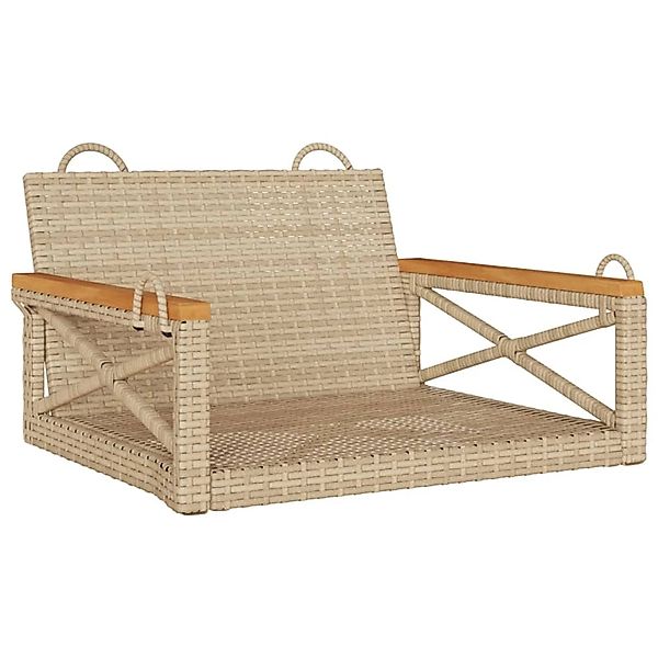 vidaXL Hängesessel Beige 63x62x40 cm Poly Rattan 368172 günstig online kaufen