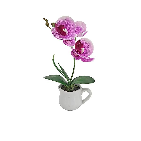 Kunstblume Kunstblume pink Orchidee im Topf günstig online kaufen