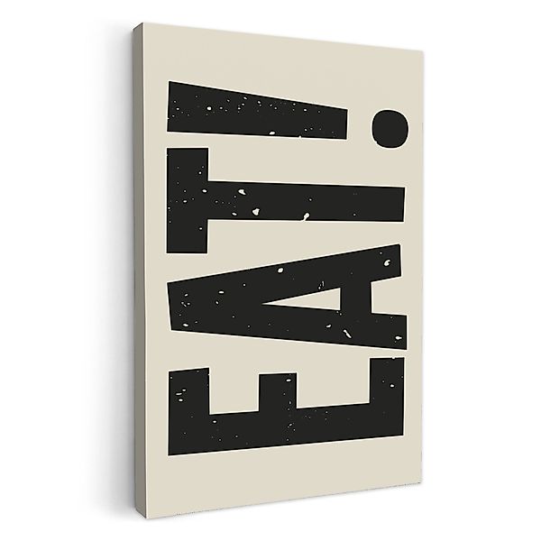 OneMillionCanvasses® Leinwandbild Lebensmittel - Schwarz - günstig online kaufen
