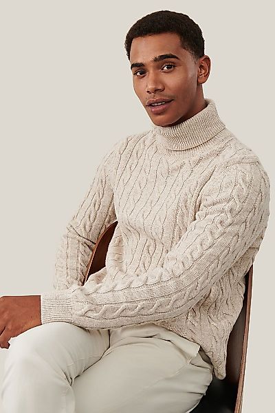 Cavallaro Marzano Roll Neck Beige - Größe XL günstig online kaufen