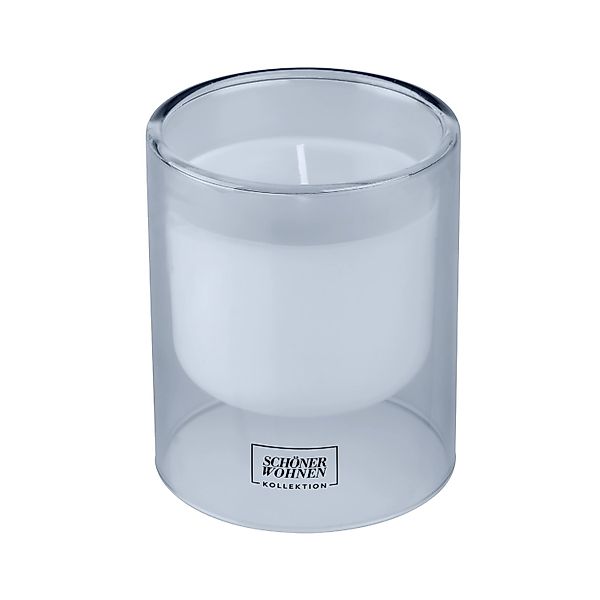 SCHÖNER WOHNEN Kollektion Duftkerze   ¦ blau ¦ Glas,Wachs ¦ Maße (cm): H: 1 günstig online kaufen