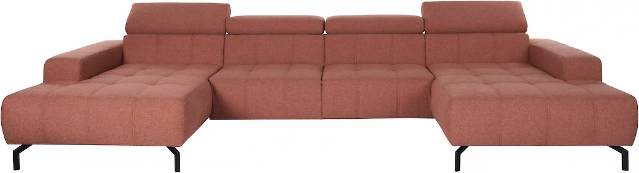 DOMO collection Wohnlandschaft "Cunelli tolle Sitznähte als Designelement, günstig online kaufen