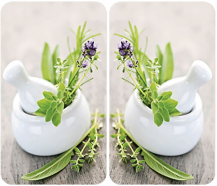 WENKO Herd-Abdeckplatte "Universal Modell Kräutergarten" Herdabdeckung für günstig online kaufen