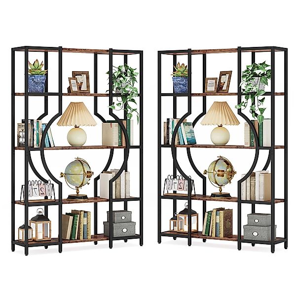 Tribesigns Bücherregal 176cm Hoch Standregal, Freistehende günstig online kaufen