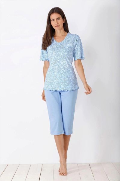 Hajo Capri-Pyjama 46241 florales Allover Print-Design günstig online kaufen