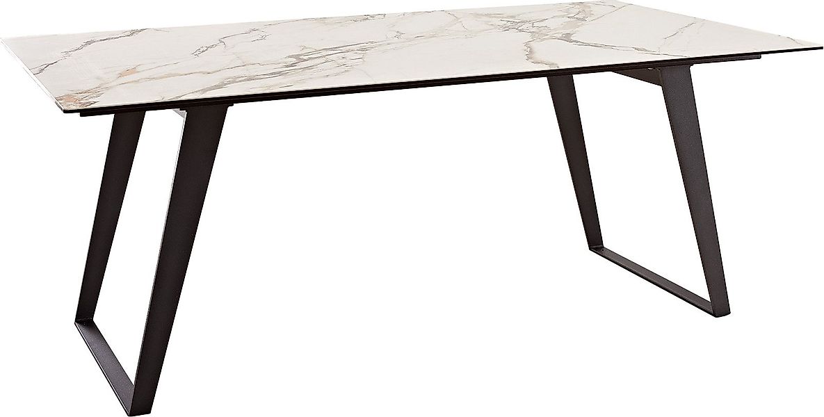 DELIFE Esstisch Edge, Keramik Calacatta Luxe günstig online kaufen