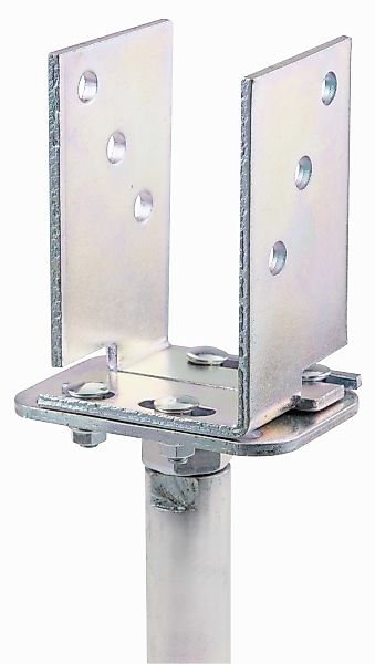 Alberts U-Pfostenträger, höhen- und breitenverstellbar, Breite 71-161 mm, H günstig online kaufen