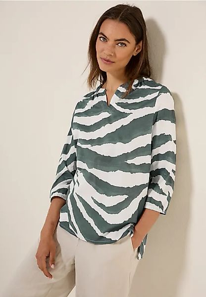 Gemusterte Baumwollbluse günstig online kaufen