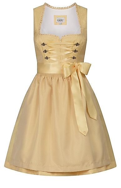 Nübler Trachtenkleid Midi Dirndl Gundula in Gelb von Nübler günstig online kaufen