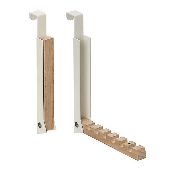relaxdays Türhaken 2 x Klapphaken creme günstig online kaufen