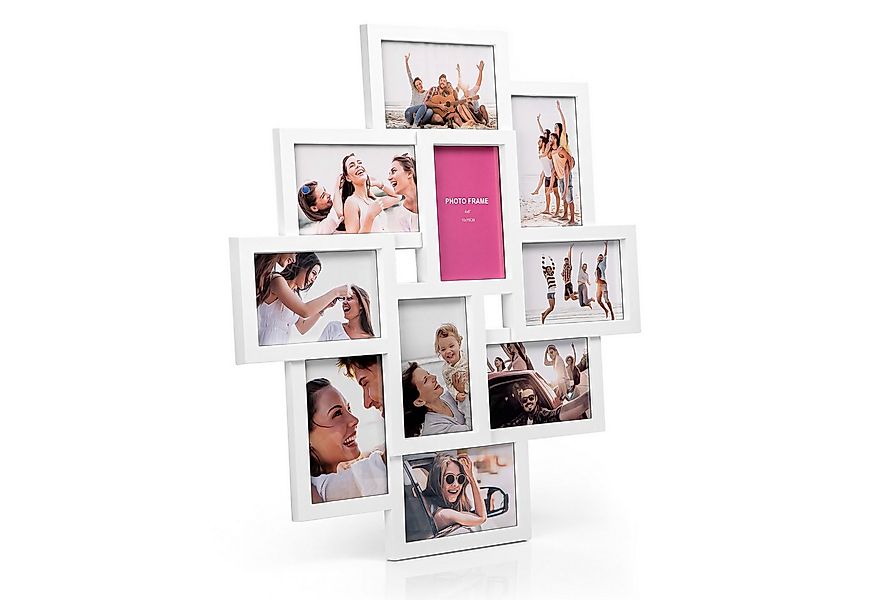 BigDean Bilderrahmen Collage 10x15 cm – Foto Collage Rahmen, für 10 Bilder günstig online kaufen