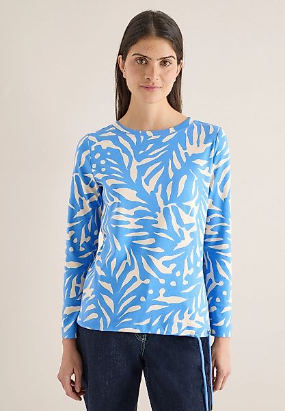 Cecil Langarmshirt aus reiner Baumwolle günstig online kaufen