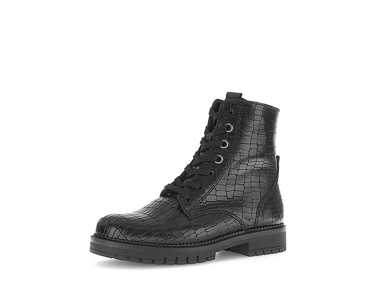 Gabor Schnürstiefelette Leder Reptiloptik Schnürstiefelette günstig online kaufen